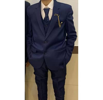 3 Piece Blue Color Pant coat