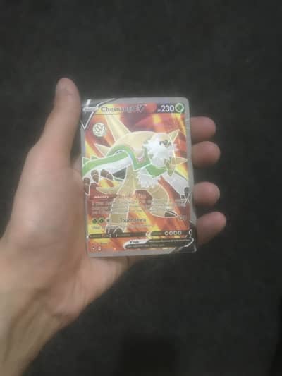 Pokémon card chesnaughtV basic card