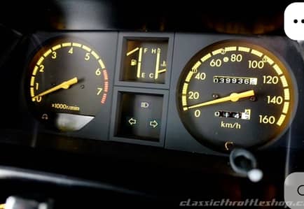 Charade RPM meter 86  84 speedo meter 03182821774