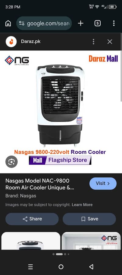 Nas gas 9800 modal
