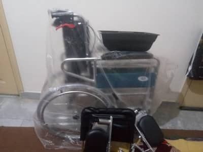Brand New Wheelchair with Commode – Heavy Duty