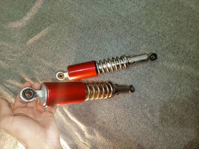 Bike shocks and footrest