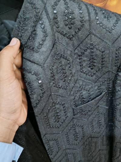 prince Coat Black color Hand embroidery stitch condition 10/10