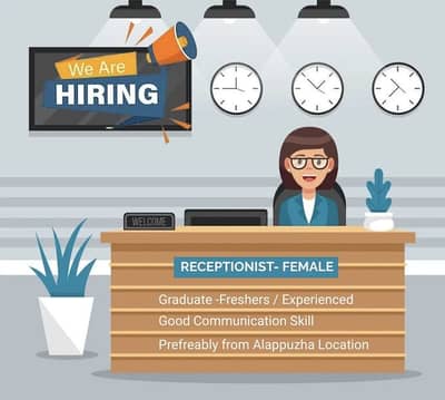 We are Hiring Reception Desk For Customer Dealing