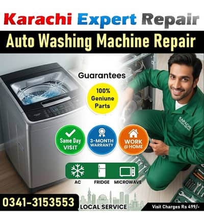 Automatic Washing Machine Experts Haier Dawlance Samsung LG Orient PEL