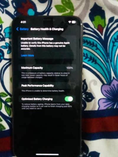 xs max ha nonpta all ok ha sirf battery change ha battery achy wali da