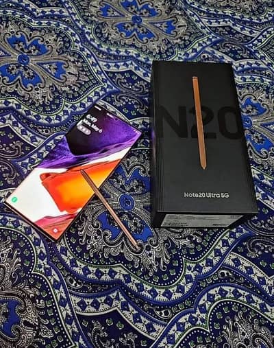 Note 20 ultra official approved 12-256 no dot shed line ful box red ad