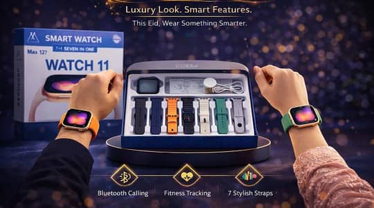 smart watch with 7 starps watch 11