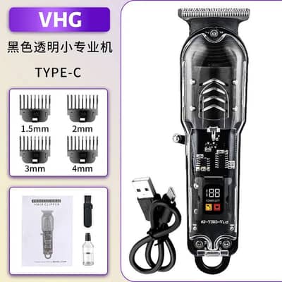 Transparent Electric Hair Removal Men's Trimmer