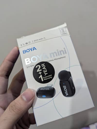 boya mini wireless mic new box pack condition unused
