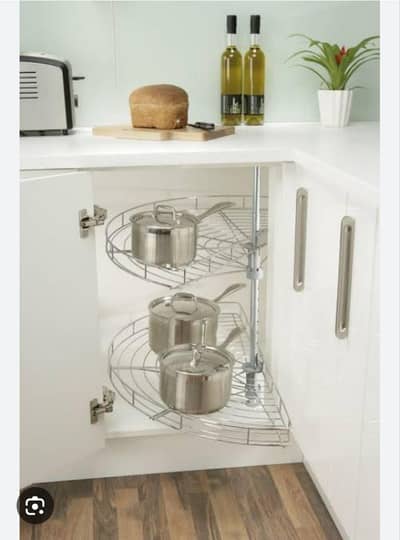 Brand New 180° Half-Moon Kitchen Corner Carousel - Unused