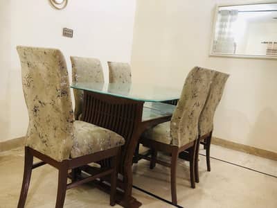 New Wooden 6-seat Dining Table {Slightly used} just like new