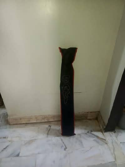 cricket bat almost full new with gloves with cover and heavy toe guard