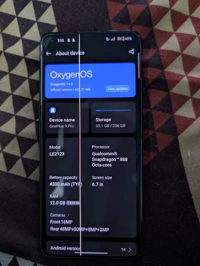 OnePlus 9 pro 12/256 GB