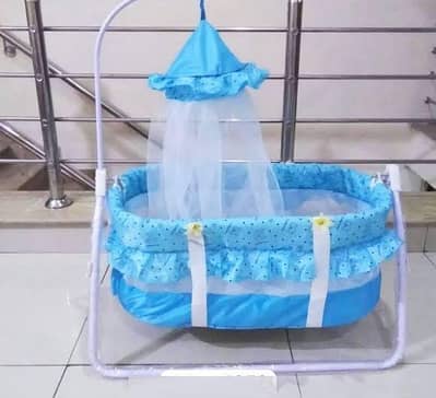 Baby swing with mosquito net .