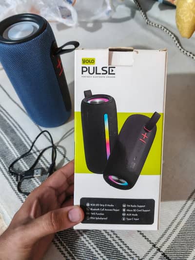 Yolo Pulse Bluetooth Speaker with RGB strip lights