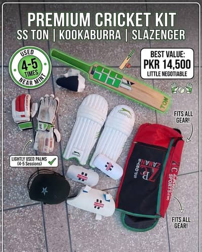 SS & Kookaburra Hardball Cricket Kit – 10/10 Condition (Used 4-5 Times