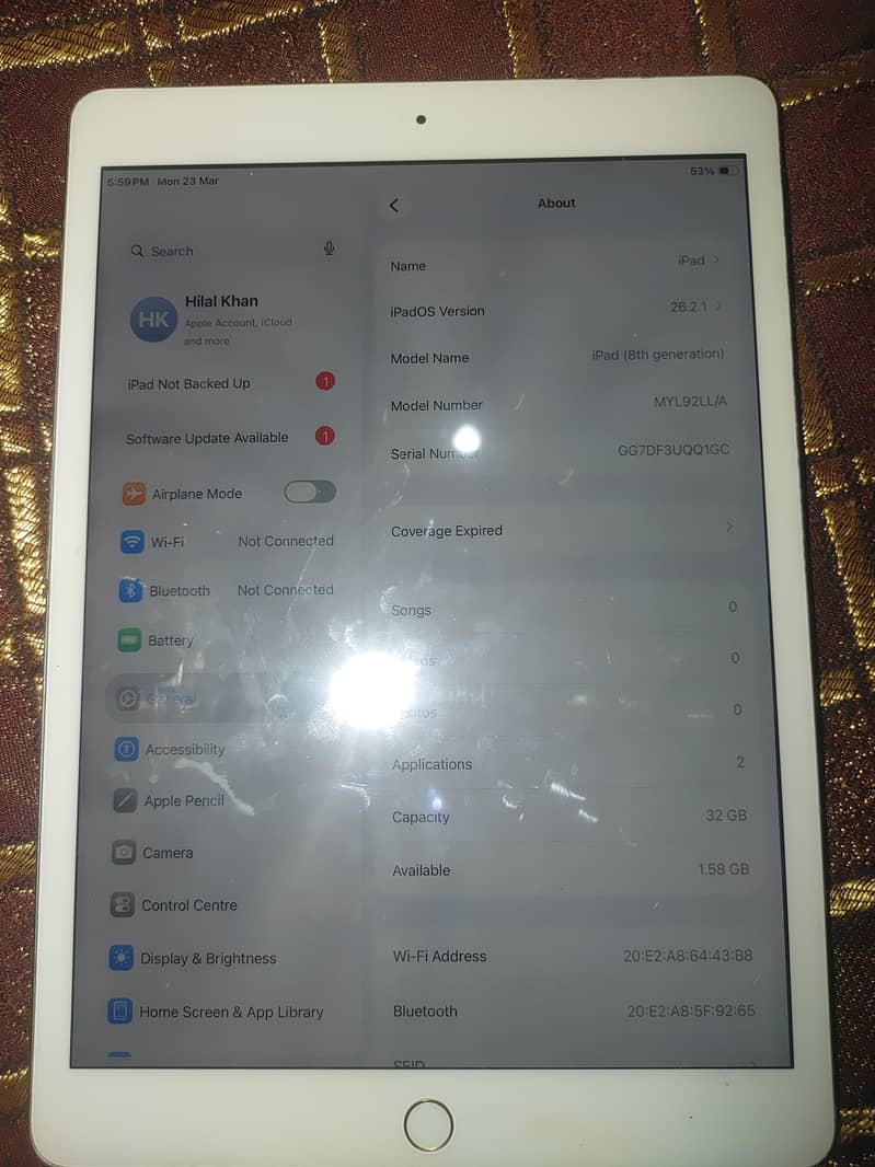 iPad 8th generation 0