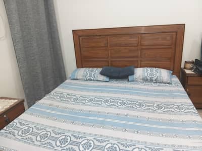 Wooden king size bed