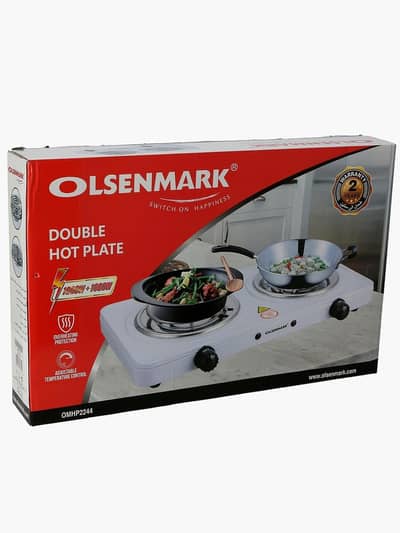 Olsenmark Double Hot Plate 2000W – Imported from Saudi (Barely Used)