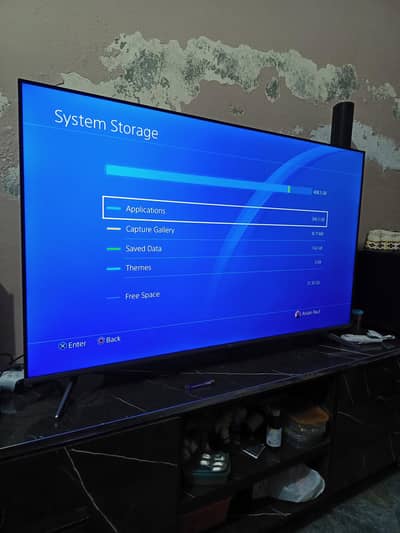 Play Station 4 (500 GB) (Slim) with 2 controllers (03224335066)