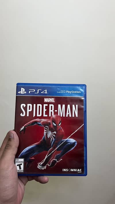 Marvel Spiderman 2018 ps4 cd game disk