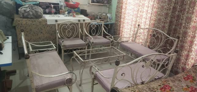  8 Seater Iron Sofa Set with Tables – Strong & Stylish | Best Deal