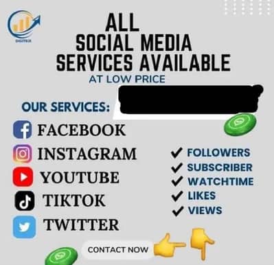 TikTok Instagram Facebook YouTube Followers Likes Views Subscribers