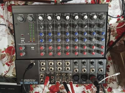 MACKIE  12 channel mixer and BOSS VF1 Effecter and original Shupu mic
