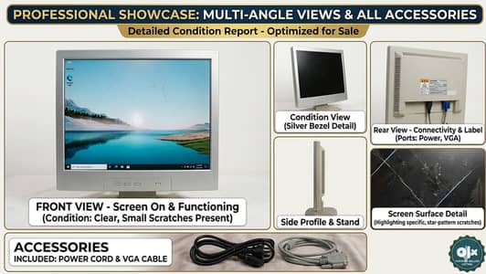 Sleek 24" LCD Monitor - Professional Display