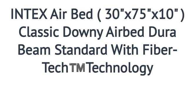 4 brand new Intex single air mattresses with 1 pump for sale