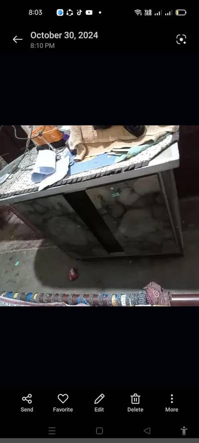 iron table stand deco paint