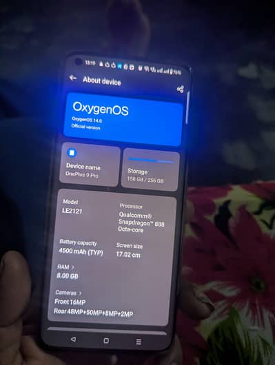 One plus 9 pro 03014141936