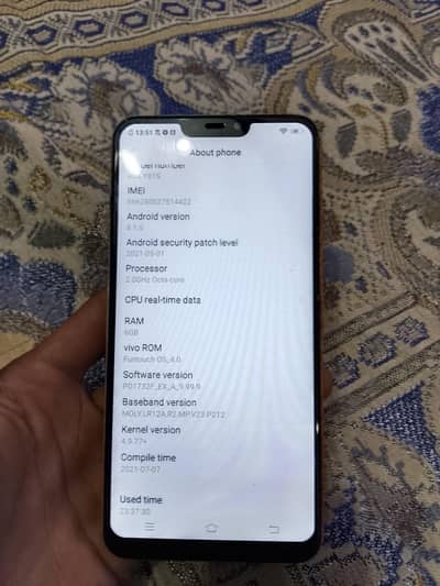 vivio y81S 6gb 128gb non pta urgent  sell