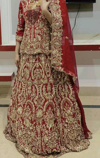 Bridal Lehenga for Sale – Like New (Used Once) with Jewelry