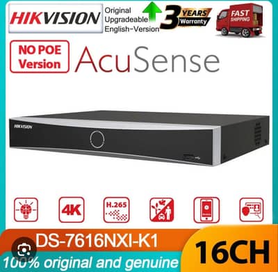 HIKVISION NVR Model: DS-7616NXI-K1