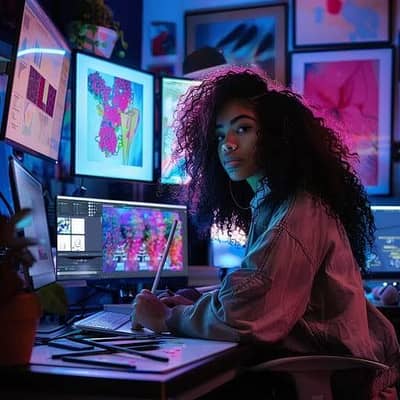 female graphic designer required