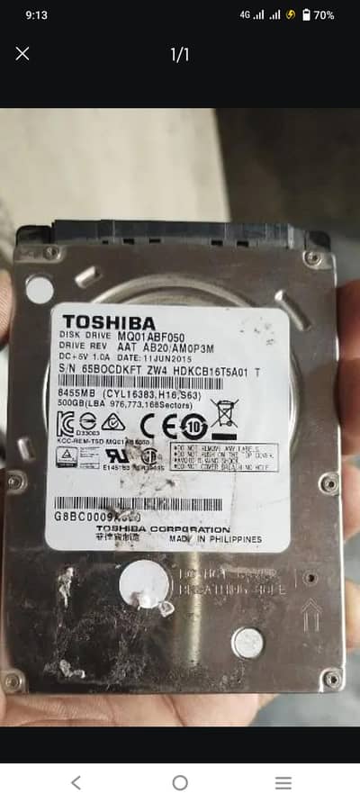 laptop hard drive