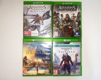 Assassins Creed Games Disc for Xbox One and Xbox Series X Consoles