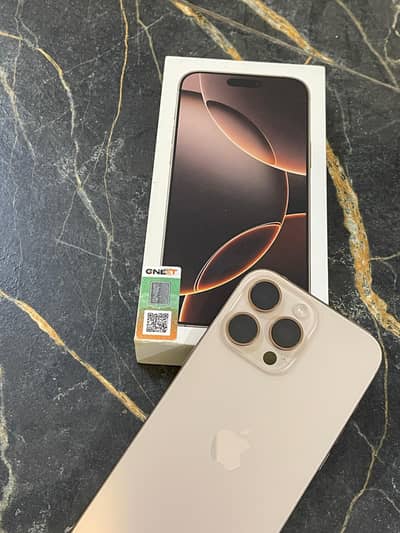 Apple iPhone 16 pro max desert titanium PTA APPROVED