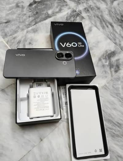 vivo v60 lite 12+256gb 15day used  for sale argent full warnty me ha