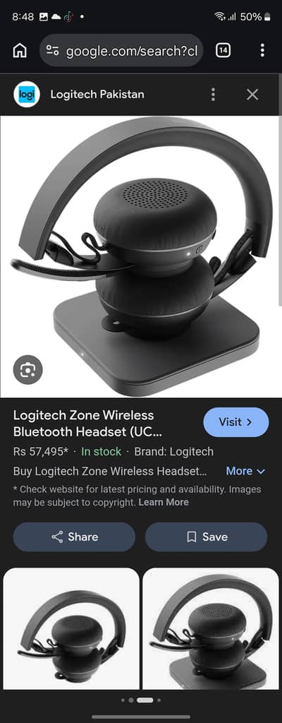 Logitech Zone wireless BT Headphones
