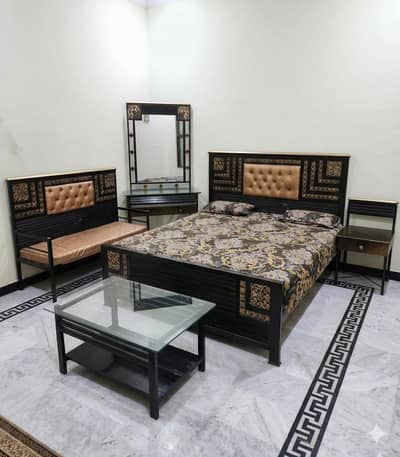 Premium 6-Piece Iron Bedroom Set with Master MoltyFoam Spring Mattress