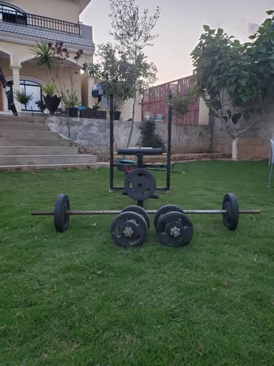 Benchpress with Barbell and Dumbells