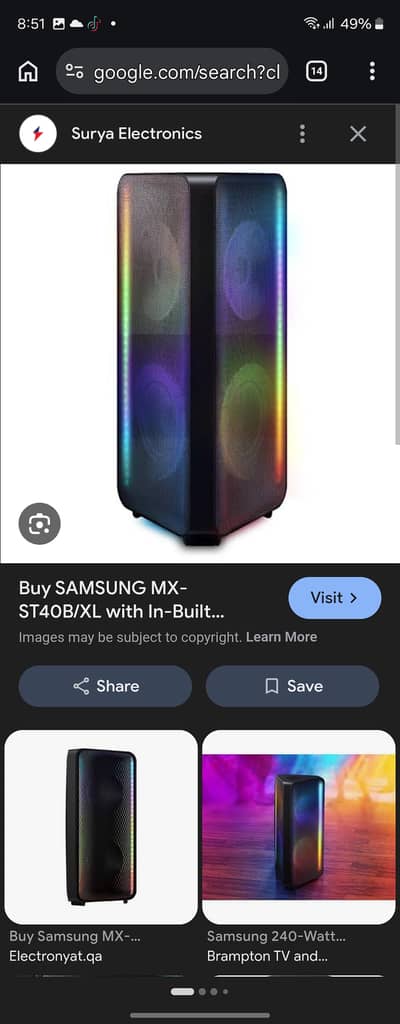 Samsung ST  MX50 Party Speakers