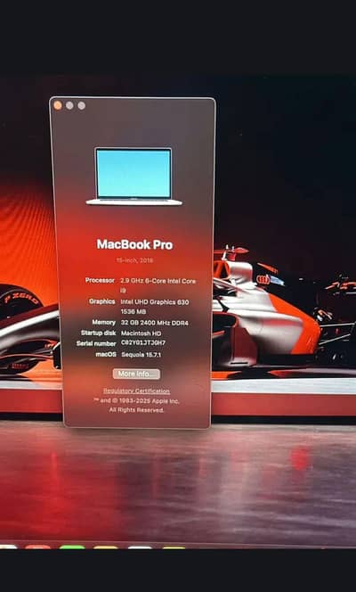 MacBook pro 2018 | core i9| 1TB SSD | 32gb ram| 4gb graphic card