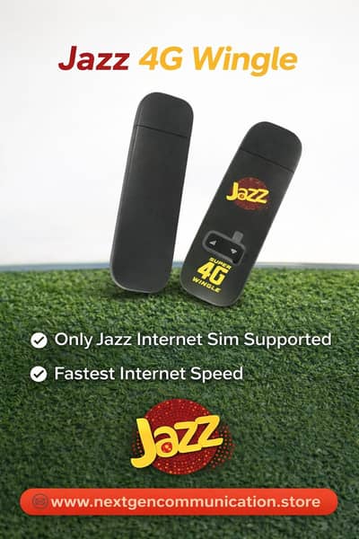 Jazz 4G Wingle Device Portable WiFi High Speed