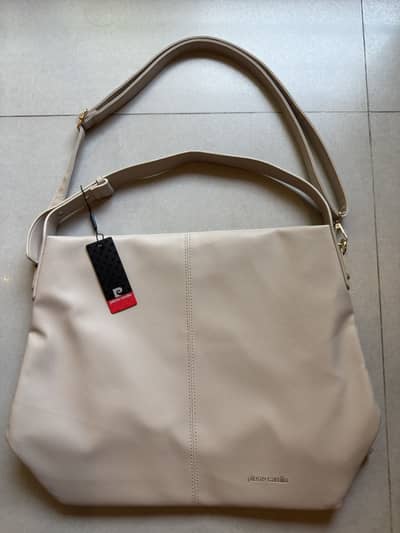 Beige handbag