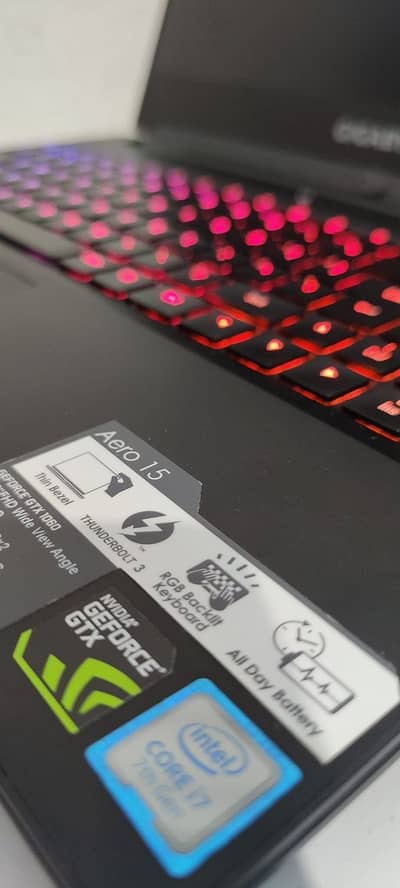 GigaByte Aero 15 Gaming laptop