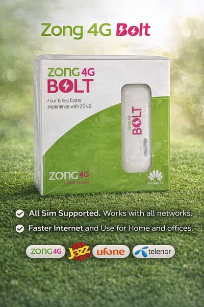 Zong 4G Wingle USB Internet Device Portable WiFi High Speed Dongle